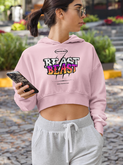 BEAST - PREMIUM CROP HOODIE