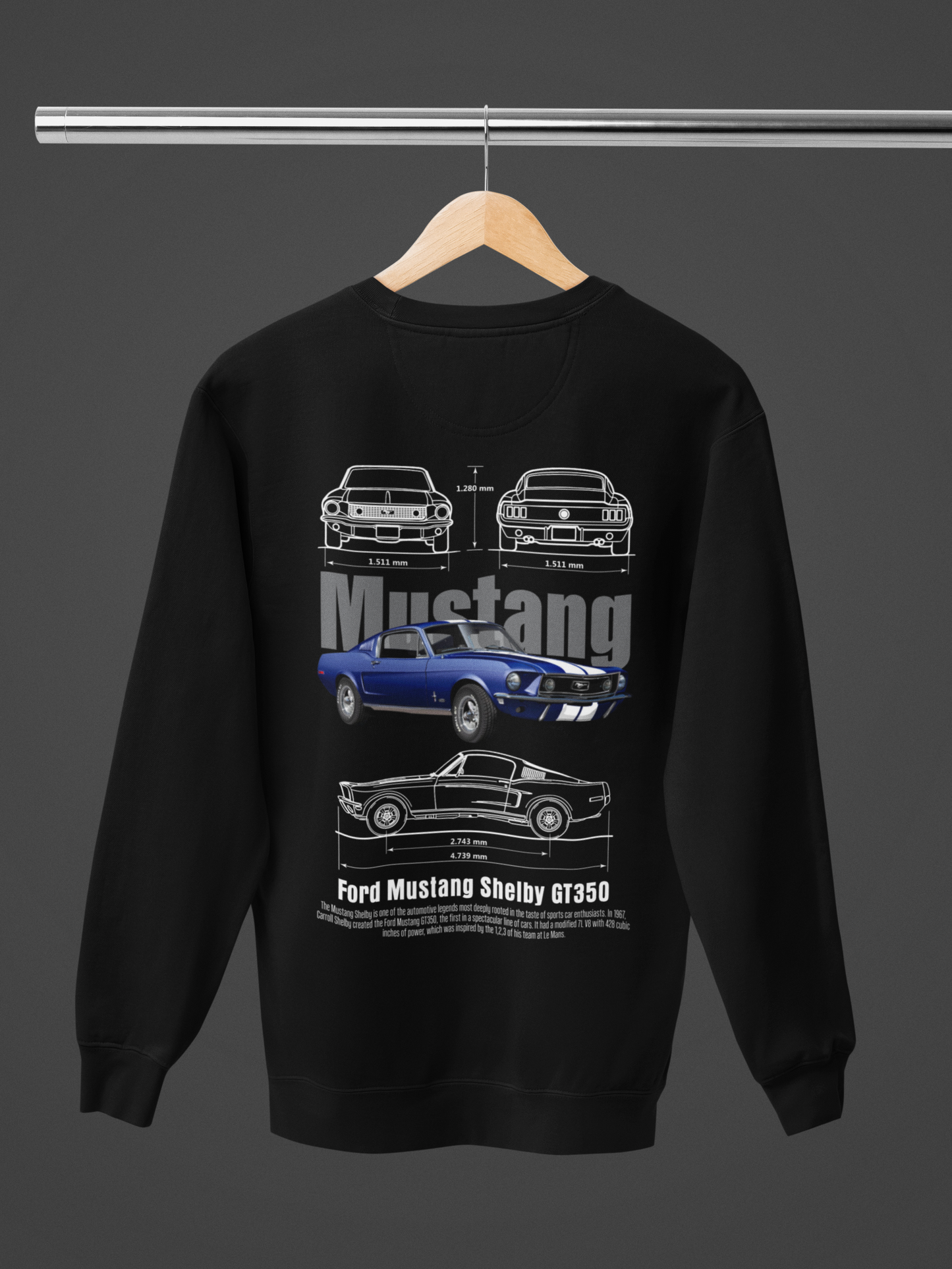 FORD MUSTANG GT 350 - PREMIUM UNISEX SWEATSHIRT