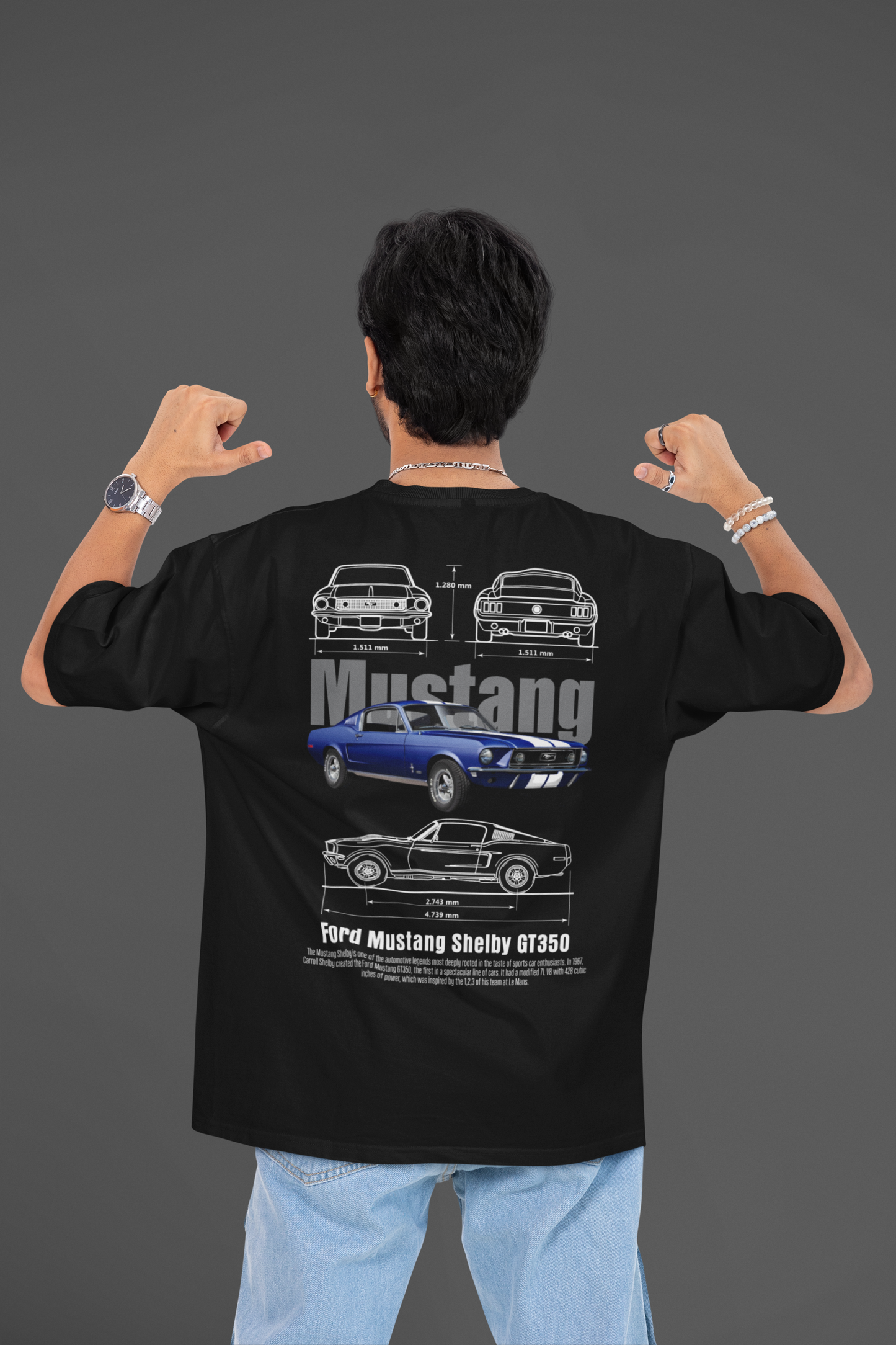 FORD MUSTANG GT 350 - PREMIUM OVERSIZED TSHIRT