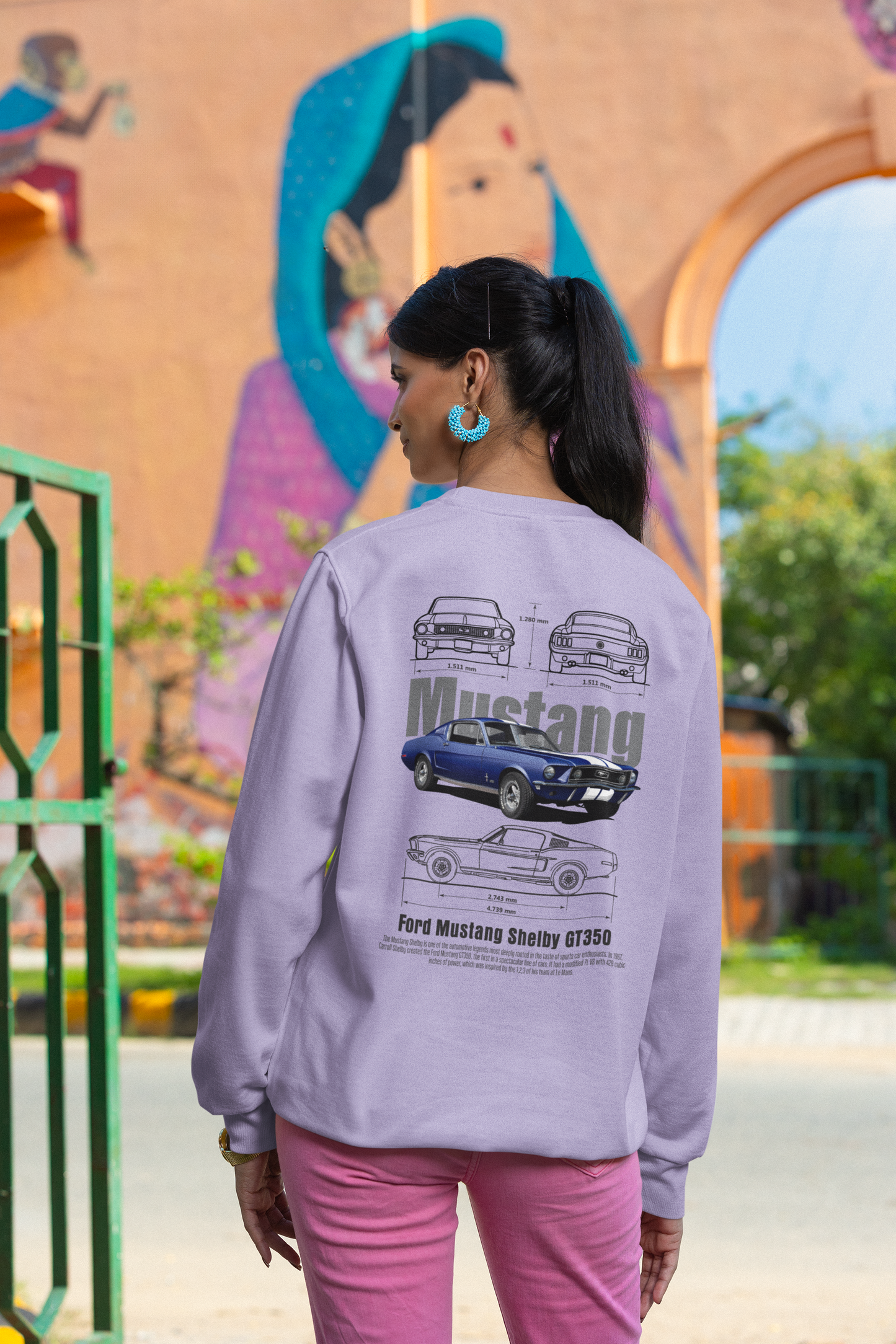 FORD MUSTANG GT 350 - PREMIUM WOMEN SWEATSHIRT