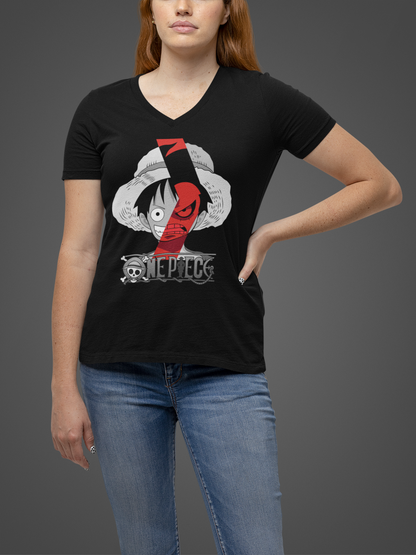 ONE PIECE ANIME PREMIUM V-NECK T-SHIRT