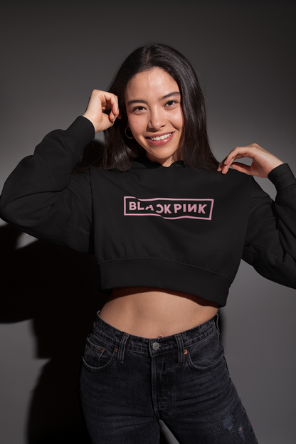 BLACK PINK - PREMIUM CROP HOODIE