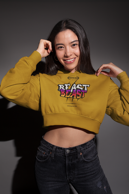 BEAST - PREMIUM CROP HOODIE