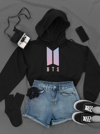 BTS - PREMIUM CROP HOODIE