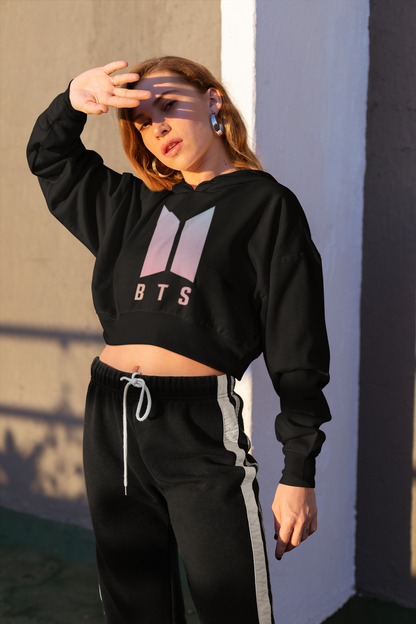 BTS - PREMIUM CROP HOODIE