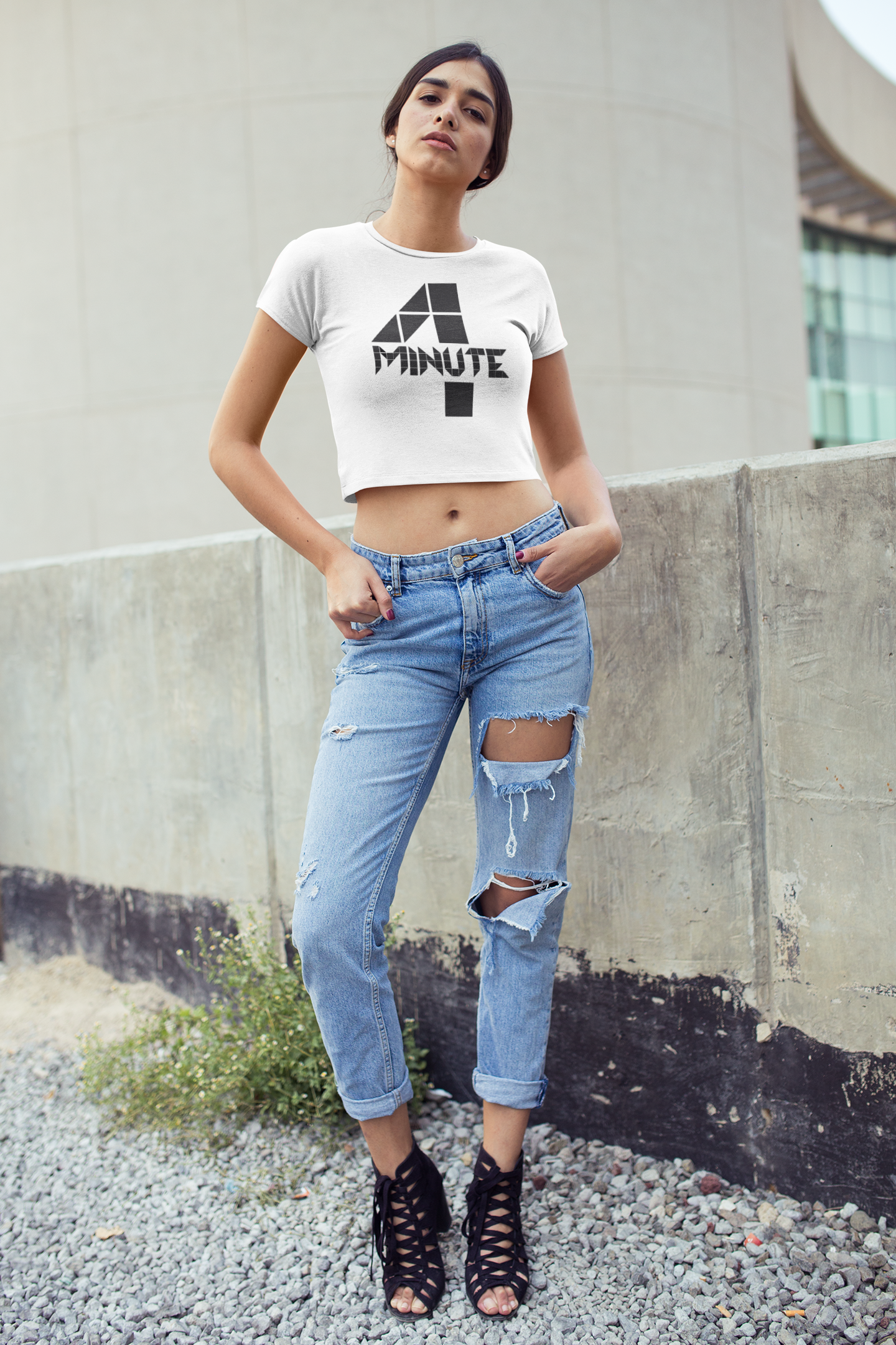 4 MINUTE - PREMIUM WOMEN CROP TOP