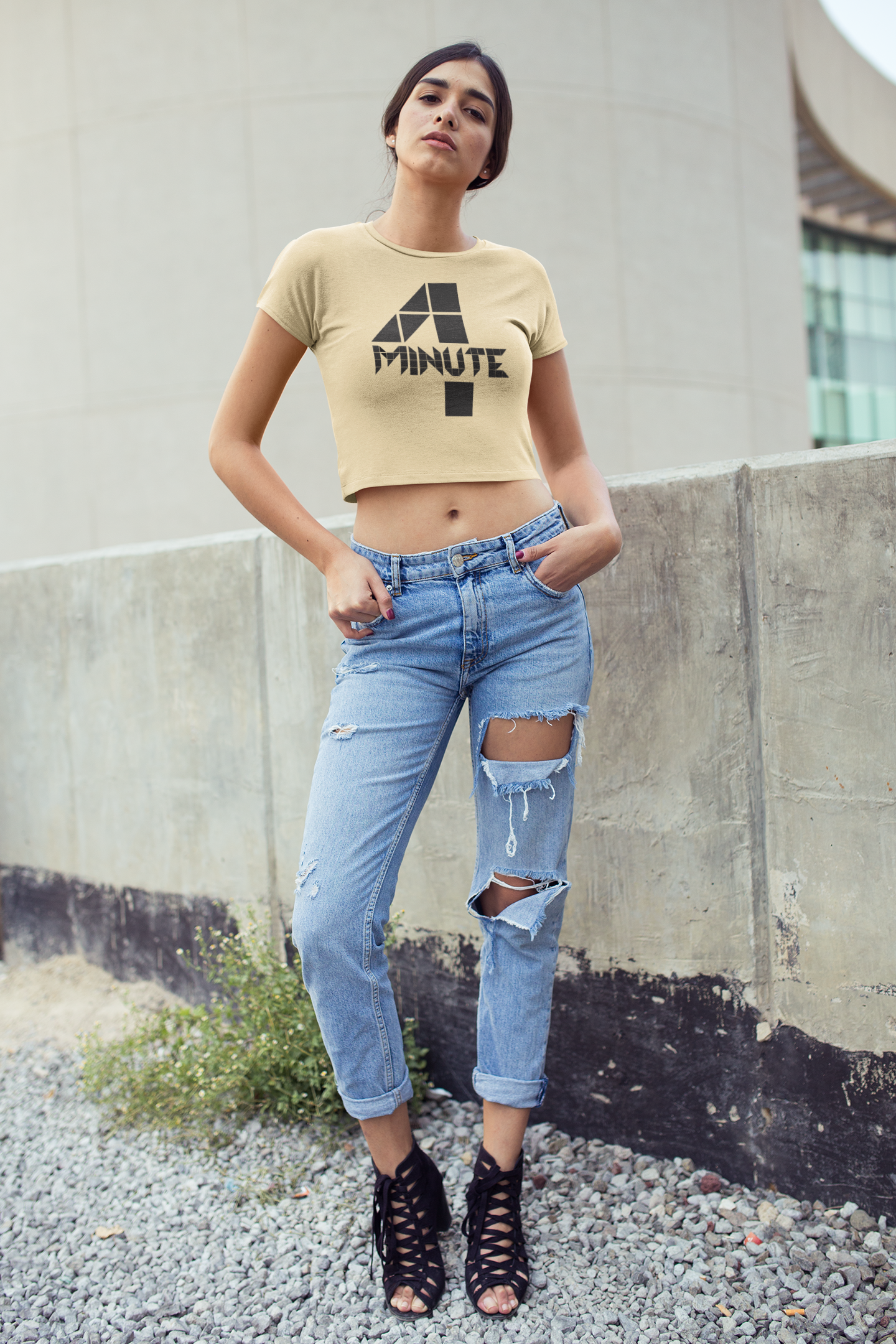 4 MINUTE - PREMIUM WOMEN CROP TOP