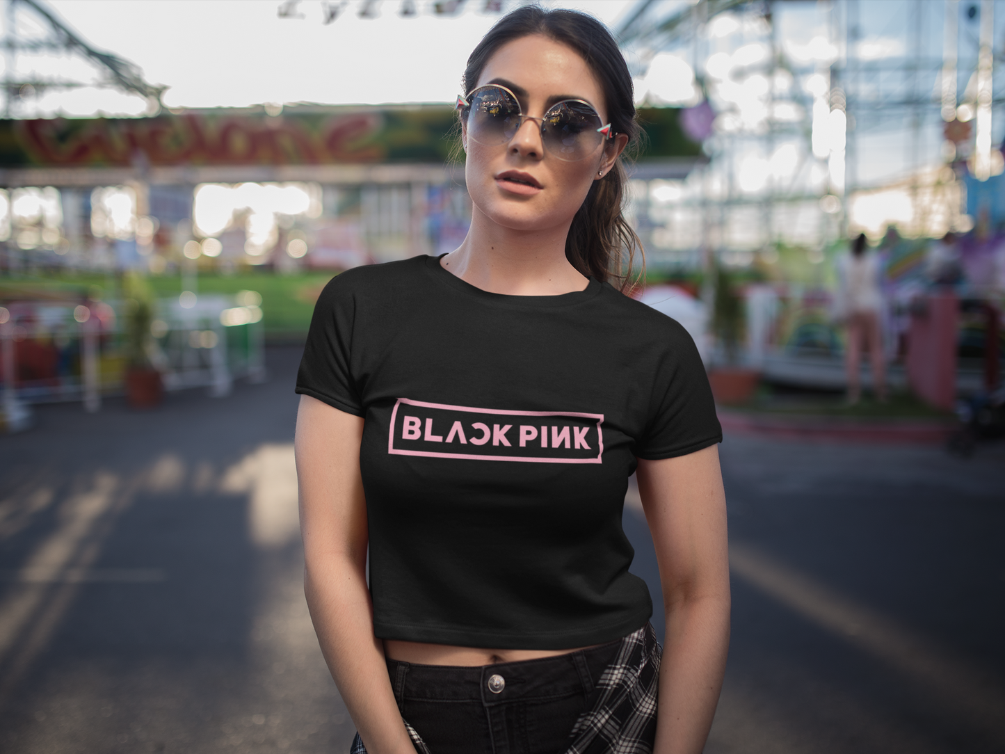 BLACK PINK - PREMIUM CROP TOP