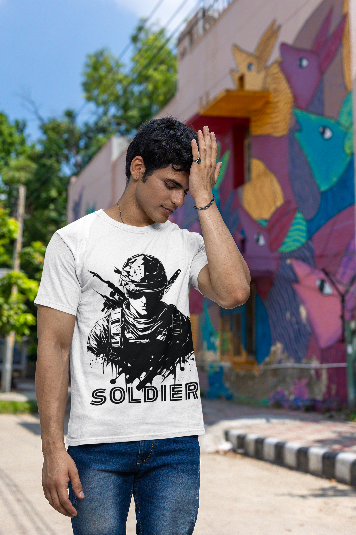 SOLDIER Classic UNISEX  White T-Shirt