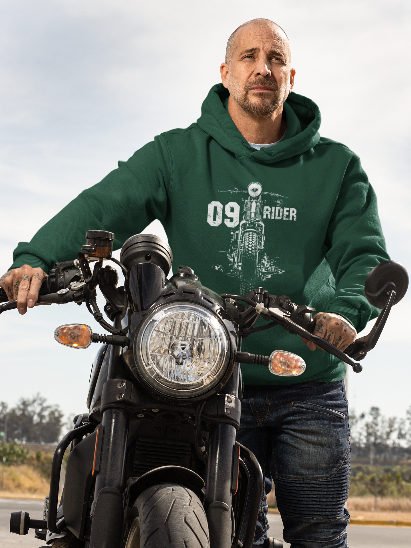 RIDER 09 - PREMIUM UNISEX HOODIE