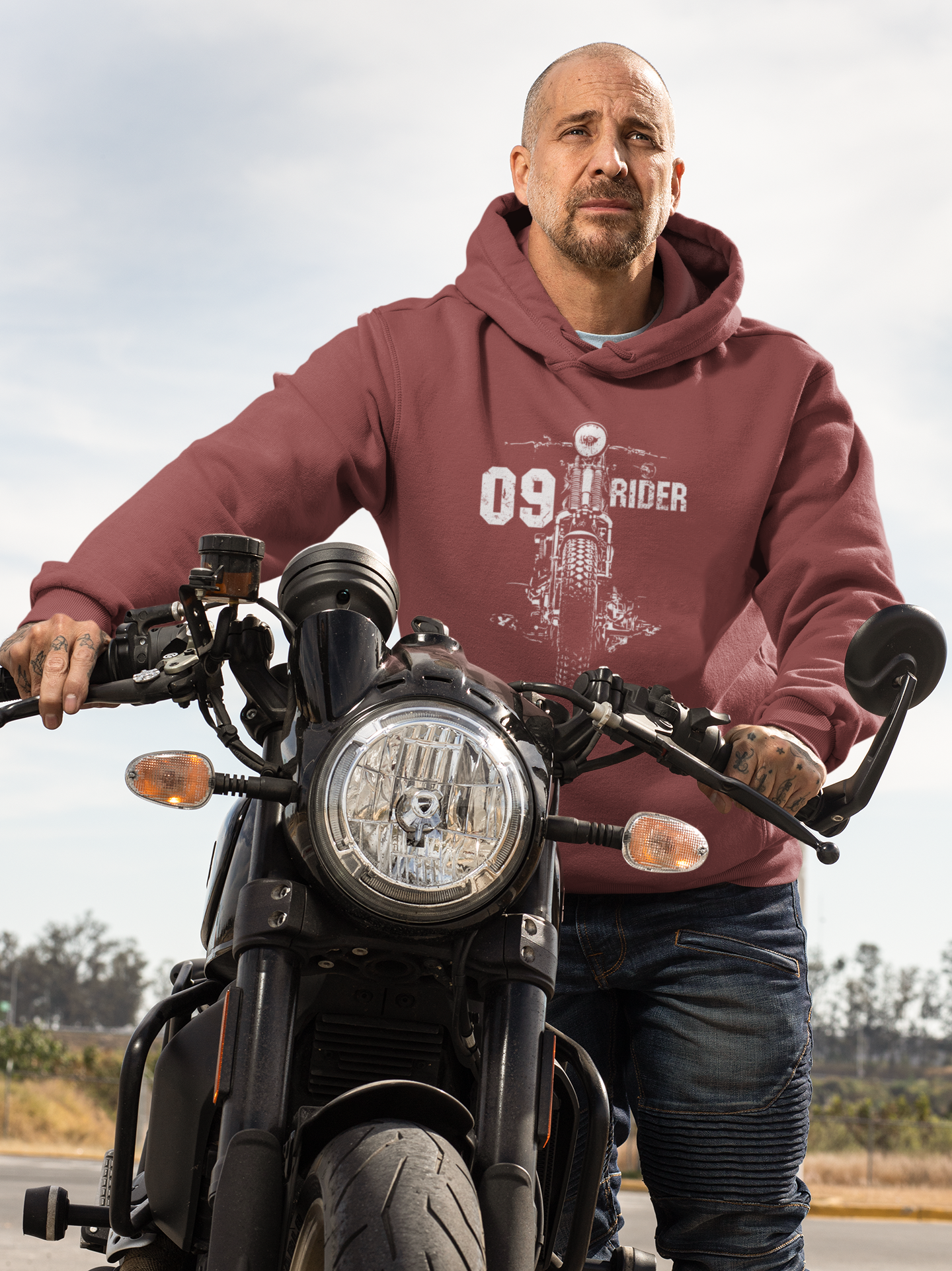 RIDER 09 - PREMIUM UNISEX HOODIE