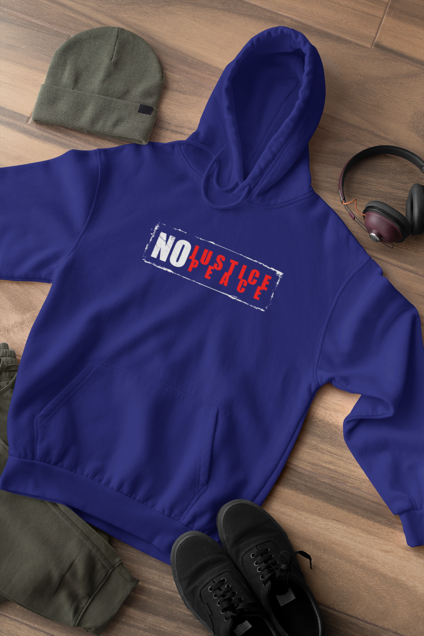 NO JUSTICE NO PEACE - PREMIUM UNISEX HOODIE