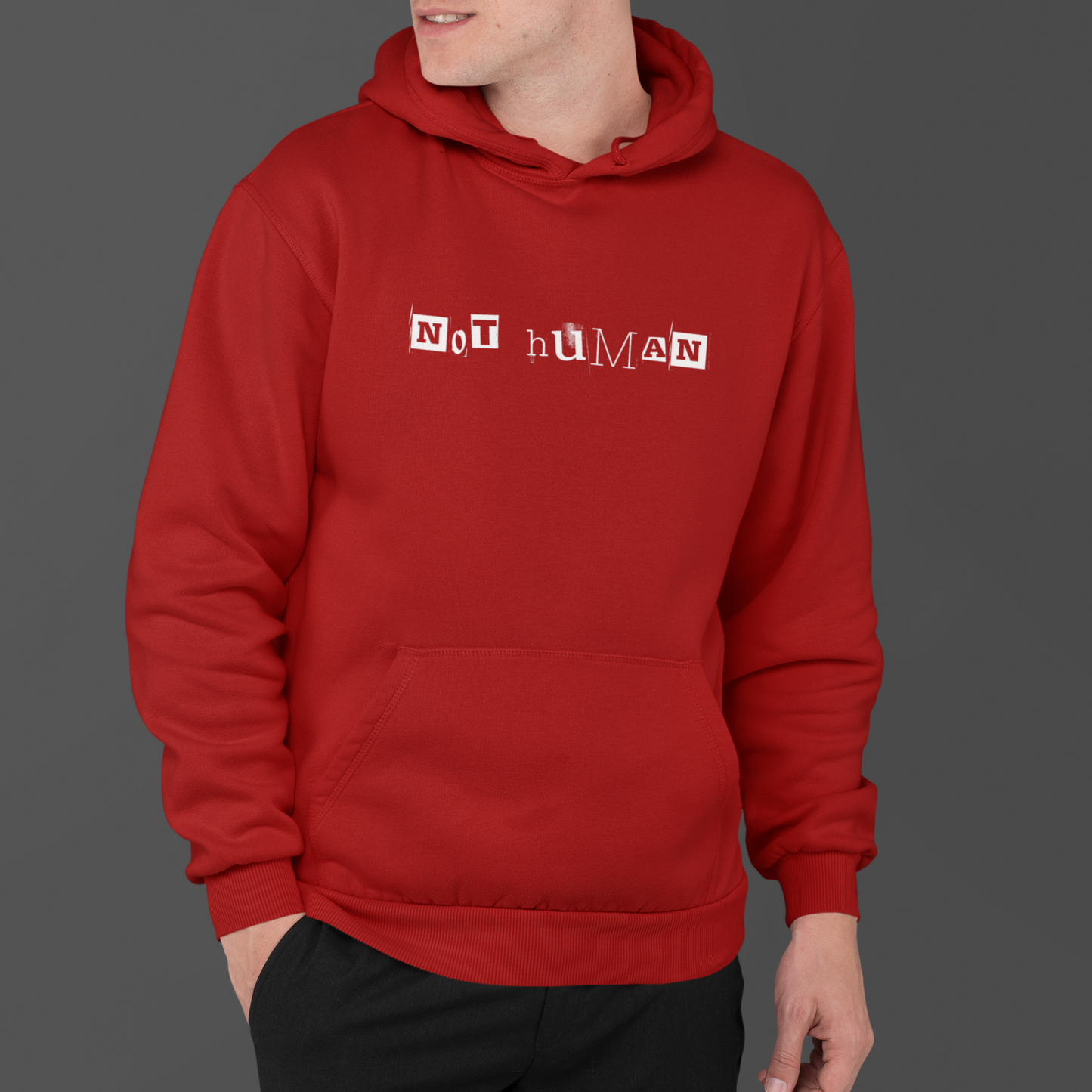 NOT HUMAN - PREMIUM UNISEX HOODIE