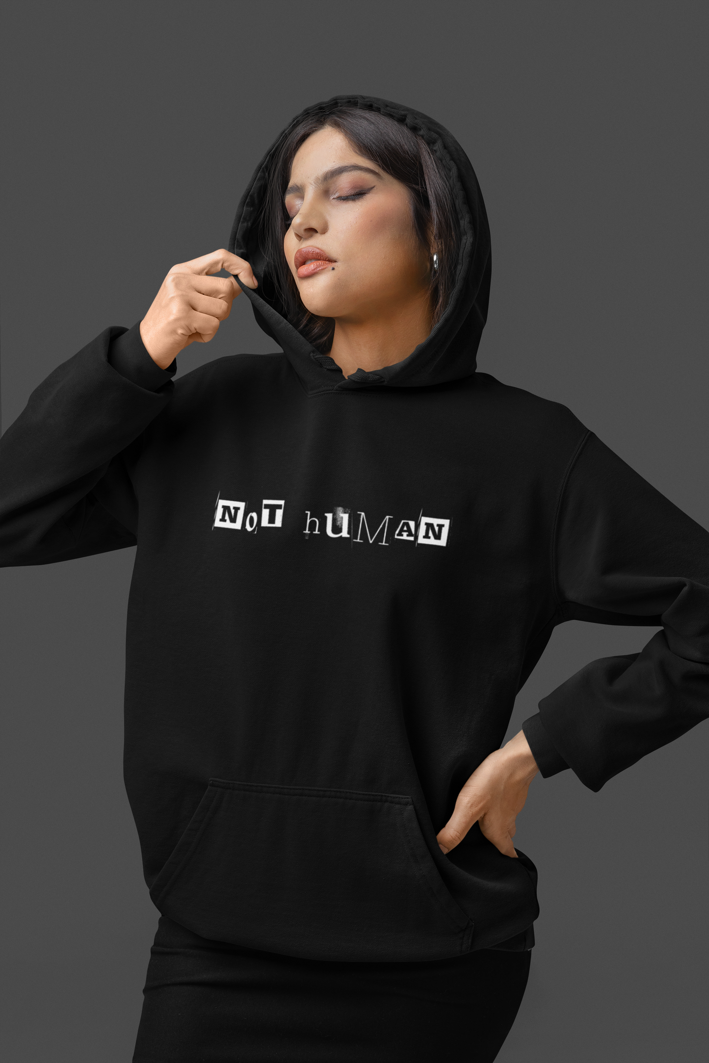 NOT HUMAN - PREMIUM UNISEX HOODIE