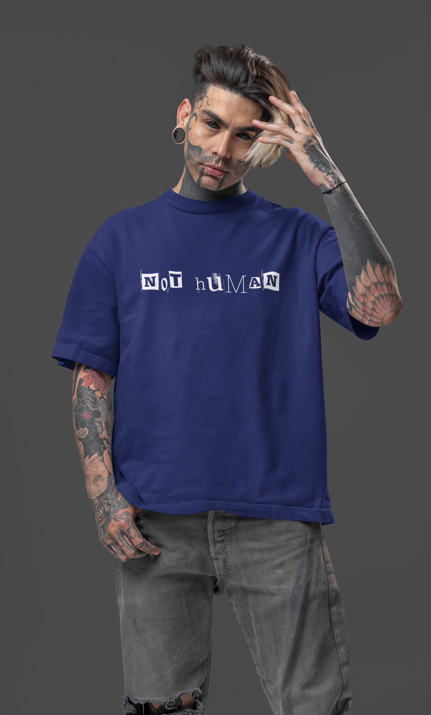 NOT HUMAN - OVERSIZED UNISEX T-SHIRT