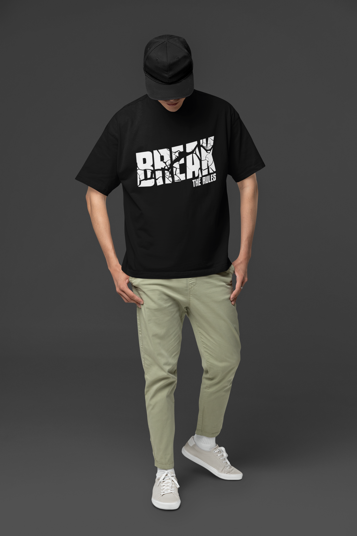 BREAK THE RULES OVERSIZED UNISEX T-SHIRT