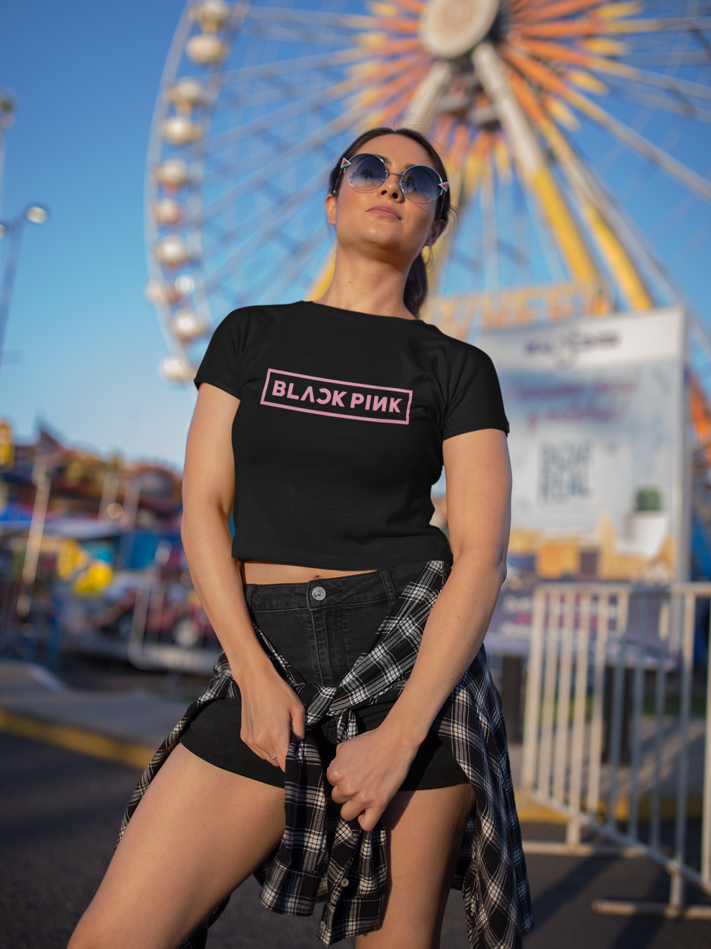 BLACK PINK - PREMIUM CROP TOP