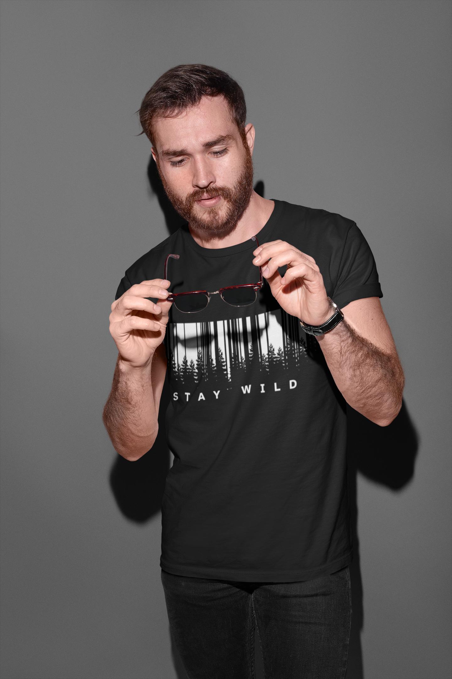 STAY WILD CLASSIC V-NECK T-SHIRT