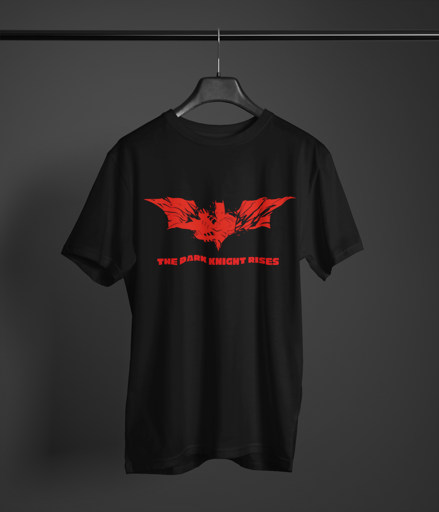 THE DARK KNIGHT RISES CLASSIC UNISEX BLACK T-SHIRT