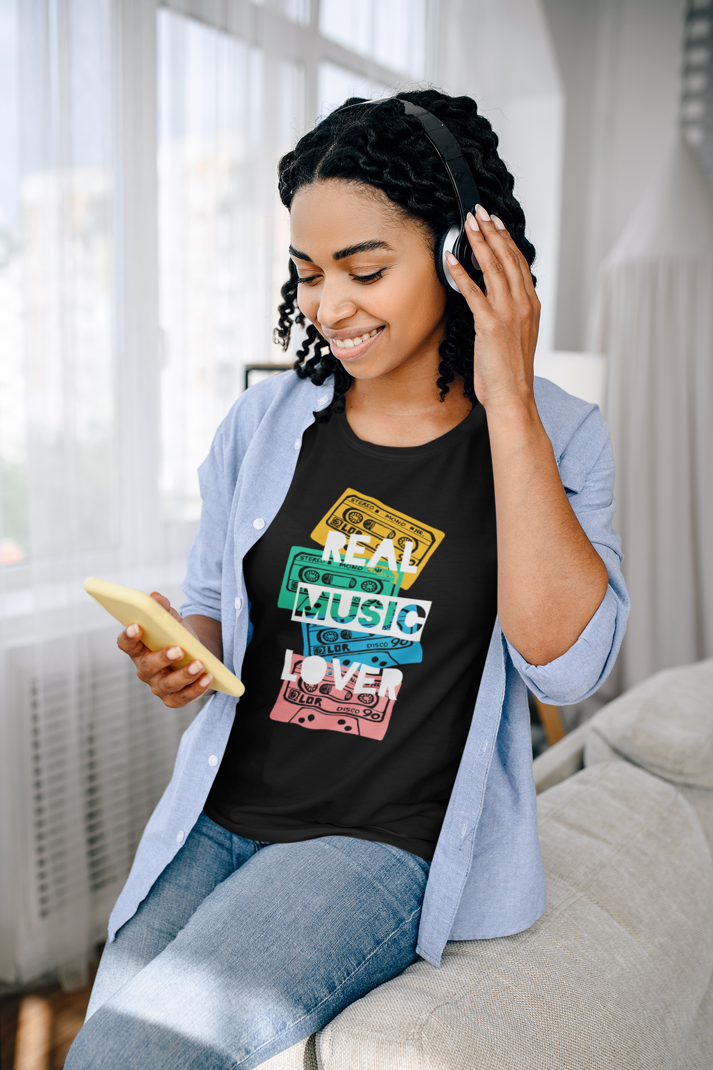 REAL MUSIC LOVER -  WOMEN CLASSIC T-SHIRT