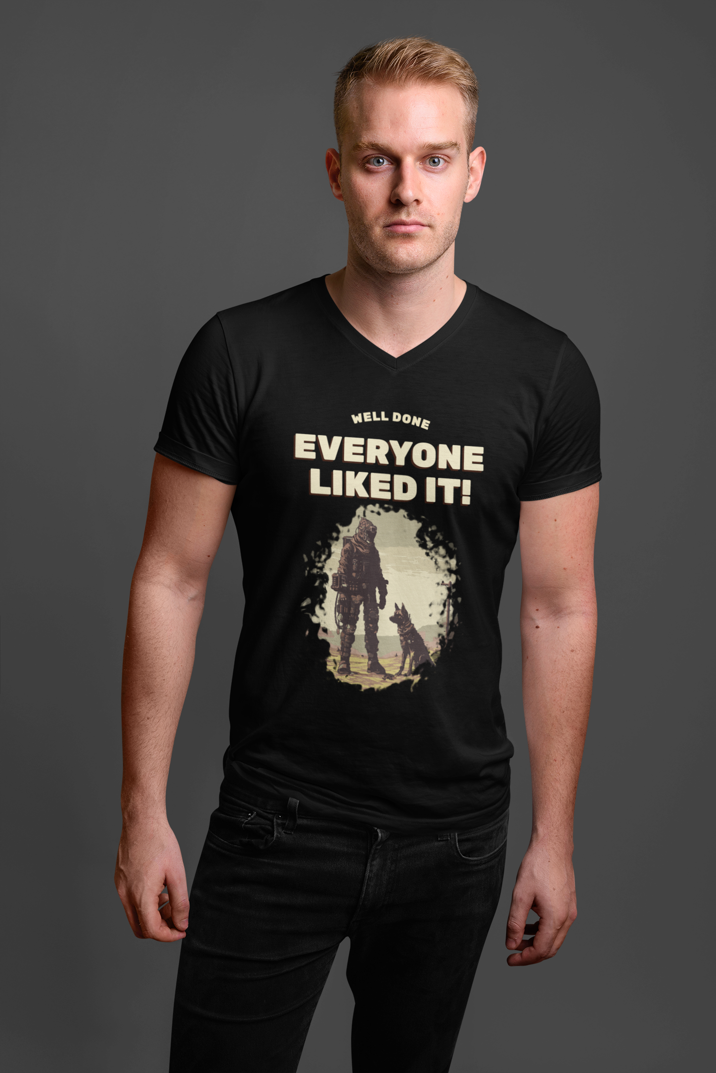 EVERYONE LIKES IT CLASSIC V-NECK T-SHIRT