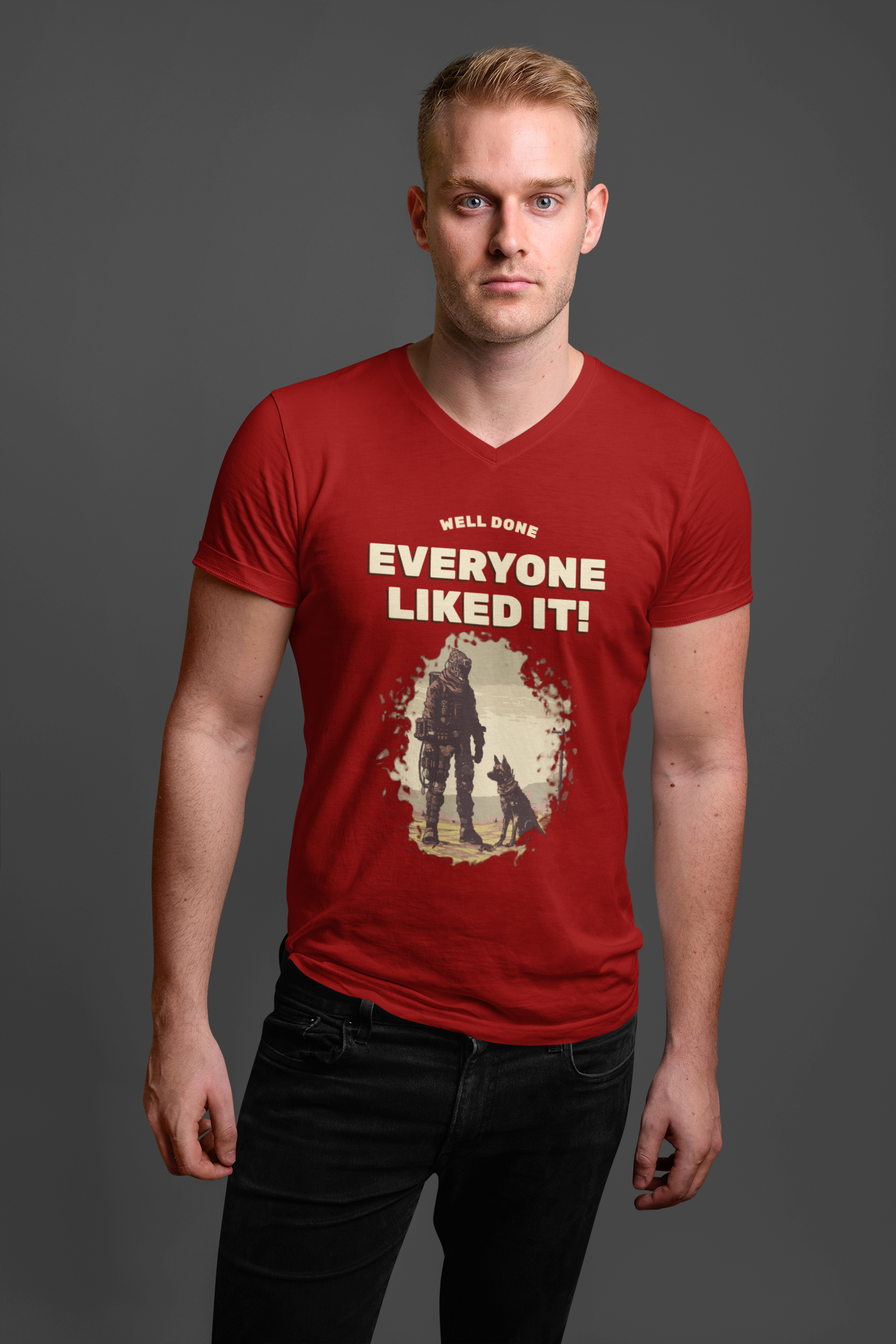 EVERYONE LIKES IT CLASSIC V-NECK T-SHIRT