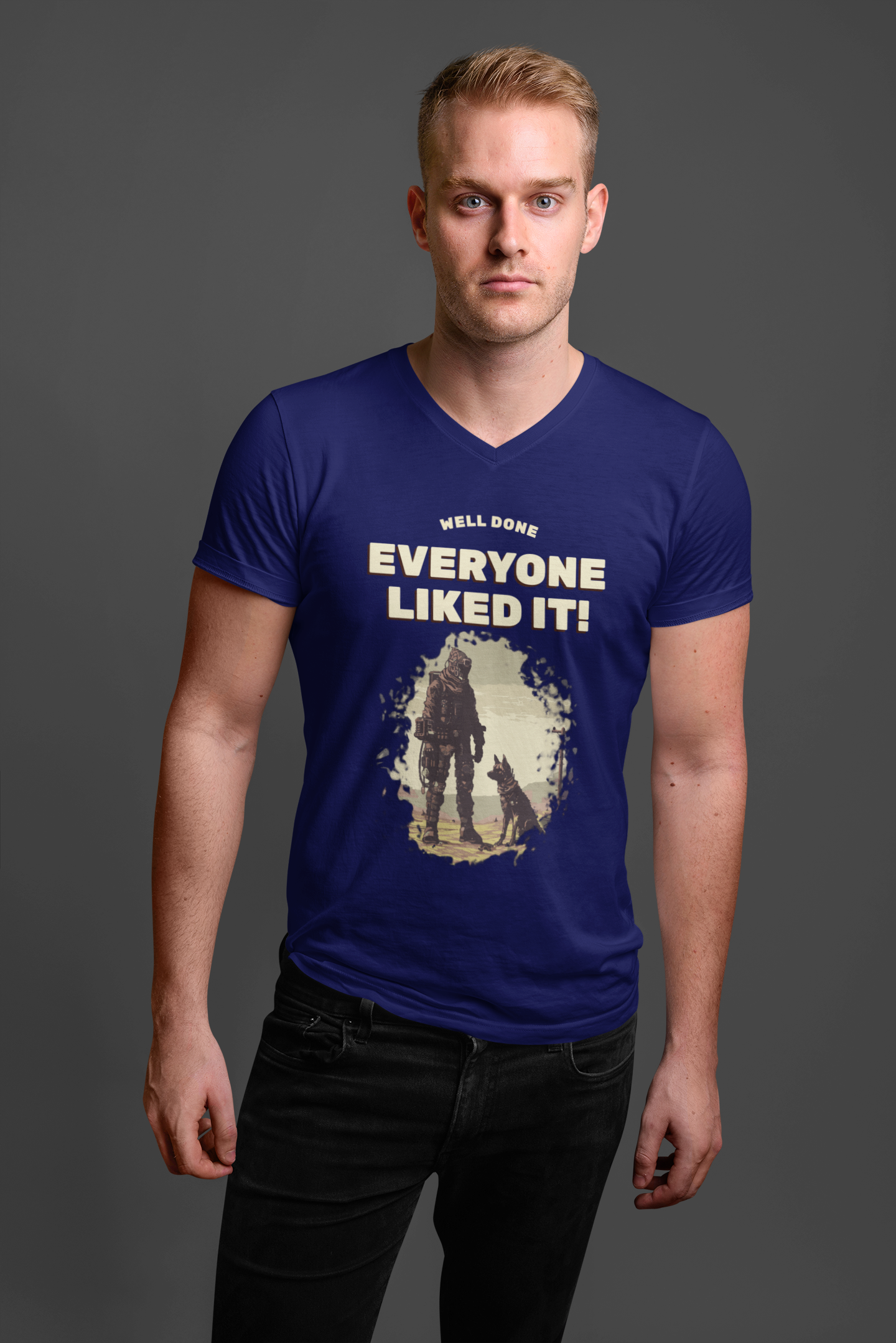 EVERYONE LIKES IT CLASSIC V-NECK T-SHIRT