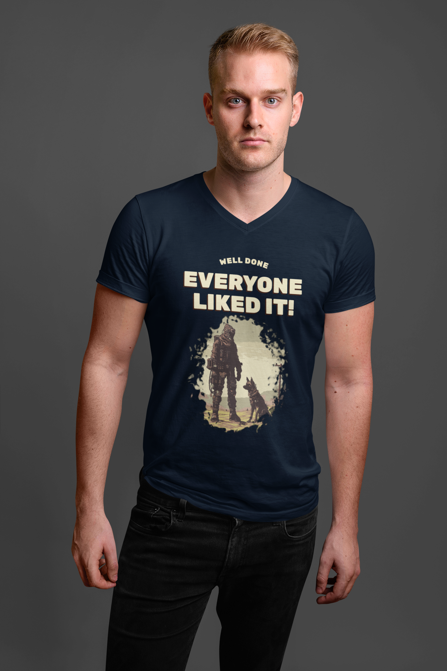 EVERYONE LIKES IT CLASSIC V-NECK T-SHIRT