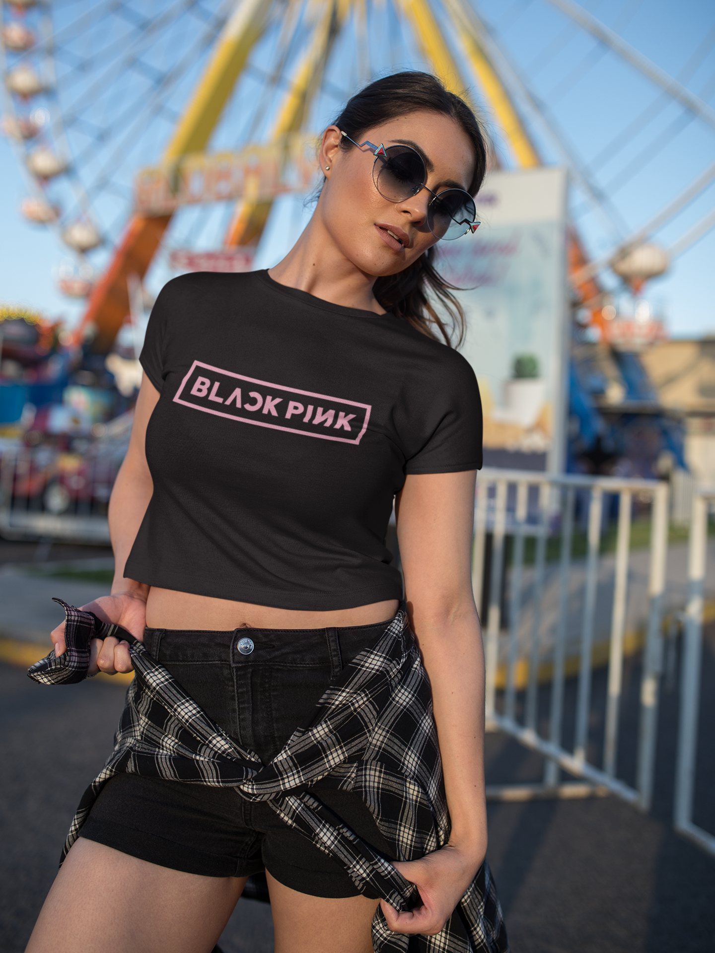 BLACK PINK - PREMIUM CROP TOP