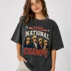 1776 National Champs Patriotic T-Shirt, Vintage Founding Fathers Inspired USA Independence Day Graphic Tee for July 4th