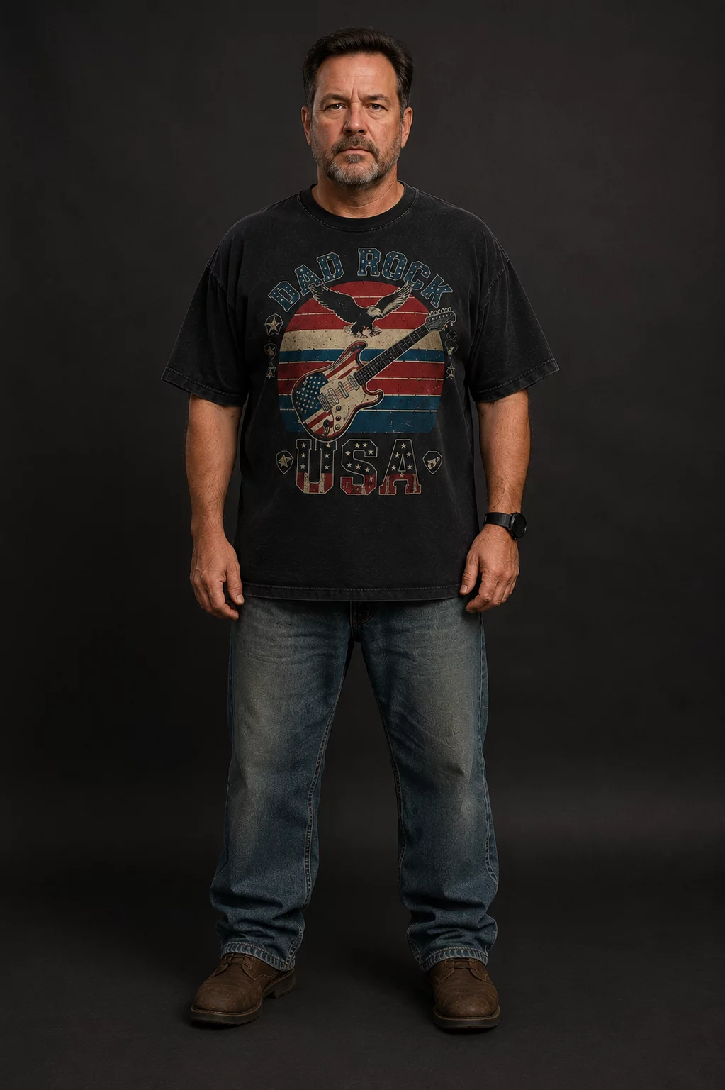Dad Rock USA Patriotic Vintage (3)