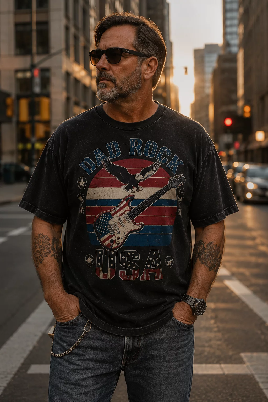 Dad Rock USA Patriotic Vintage (4)