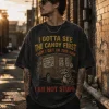 Funny Raccoon Candy Van Vintage Graphic Unisex T-Shirt
