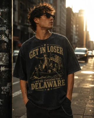 Get In Loser Delaware Vintage Graphic Unisex T-Shirt